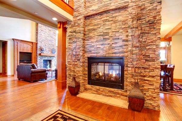 Stone Hearth Installation in Edmonds